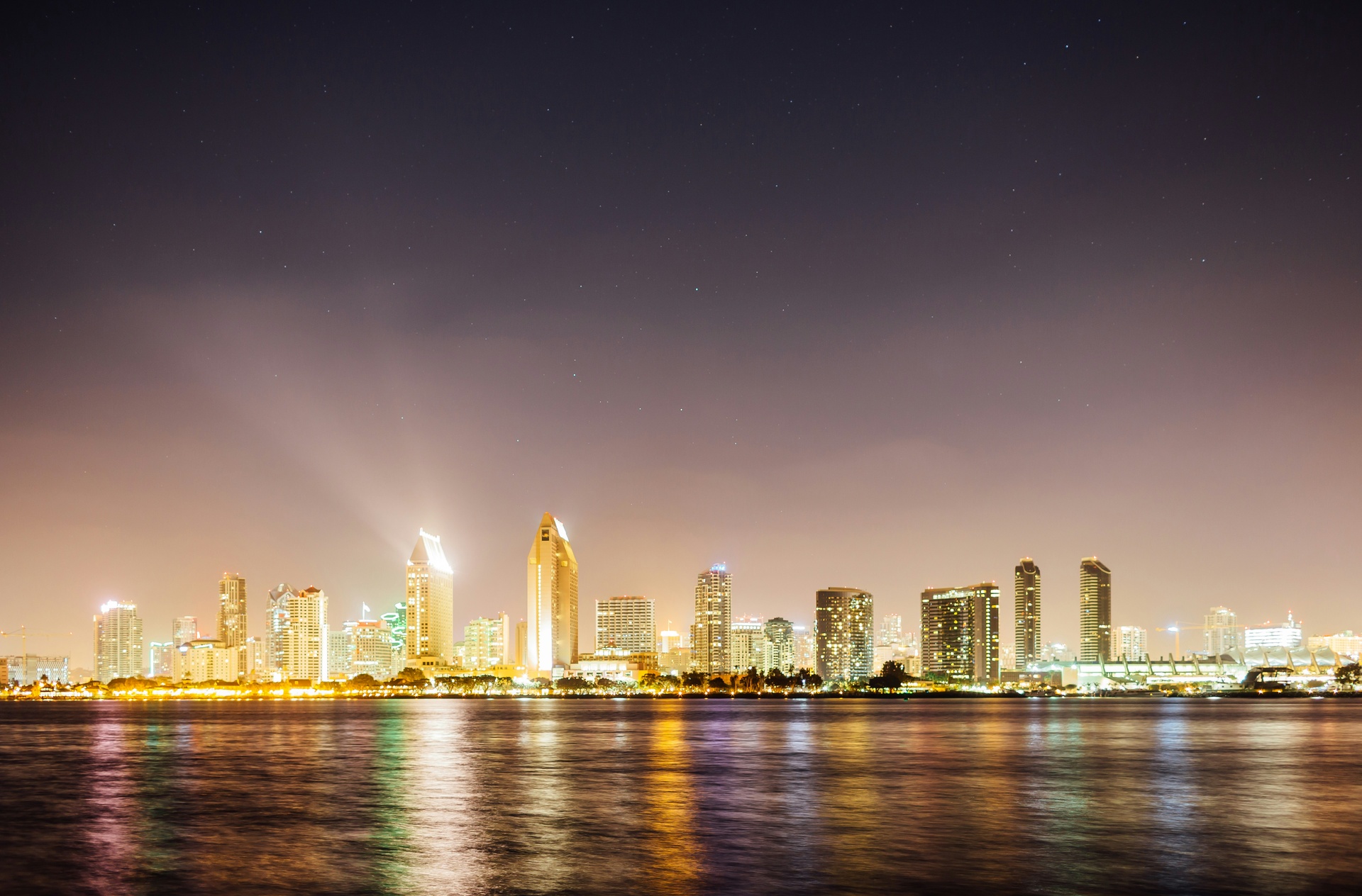 Vista del centro y bahía de San Diego